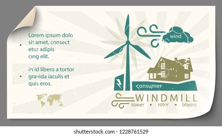 Renewable energy paper templates infographics