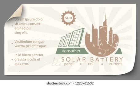 Renewable energy paper templates infographics