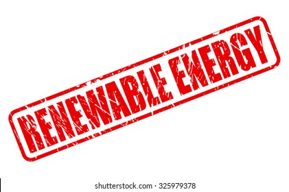 RENEWABLE ENERGY red stamp text on white