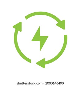 renewable energy sign icon vector