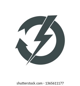 Renewable Energy Vector Icon.