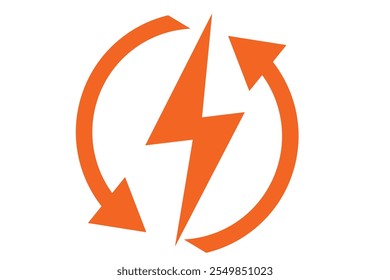 Renewable energy vector icon. Eco illustration sign. Recycle symbol or logo.