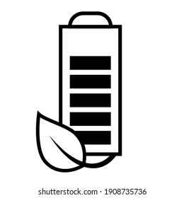 Renewable energy vector icon. green energy illustration sign. recycle symbol.
