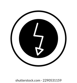 Renewable energy vector icon. Green energy illustration sign. Electricity symbol.