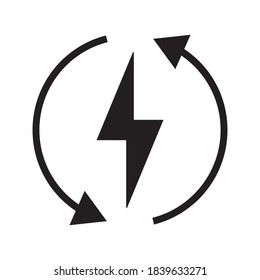 Renewable energy vector icon illustration