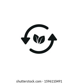 renewable energy vector icon on white background