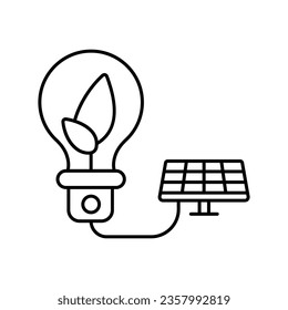 Renewable energy Vector Icon which can easily modify or edit

