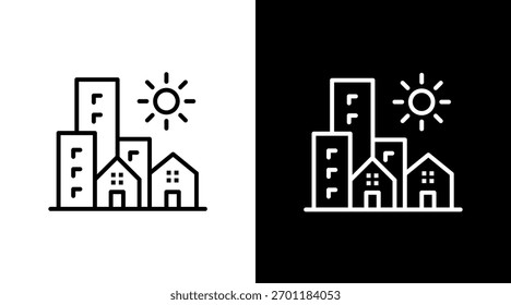 Renewable Energy White Icon Set Design