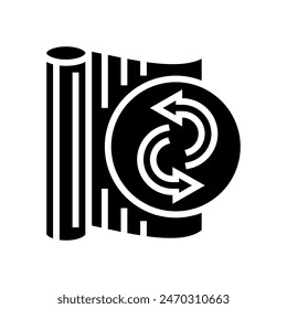 renewable fibers sustainable fashion glyph icon vector. renewable fibers sustainable fashion sign. isolated symbol illustration
