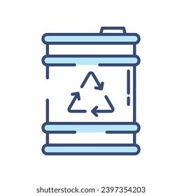 Symbol für erneuerbare Brennstoffe in Vektorgrafik. Illustration