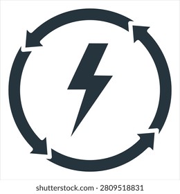 Renewable Glyph Icon Style Collection