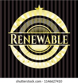 Renewable gold badge