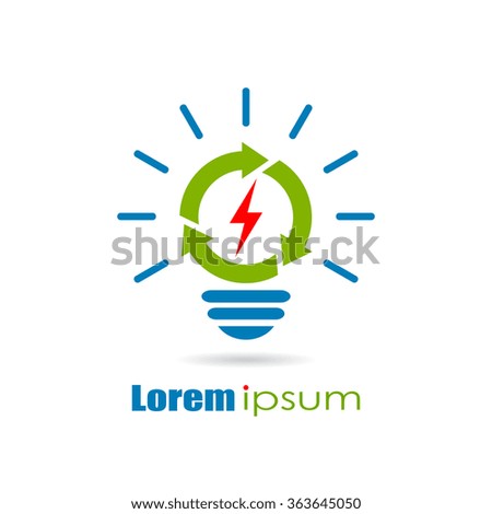 Renewable green energy logo