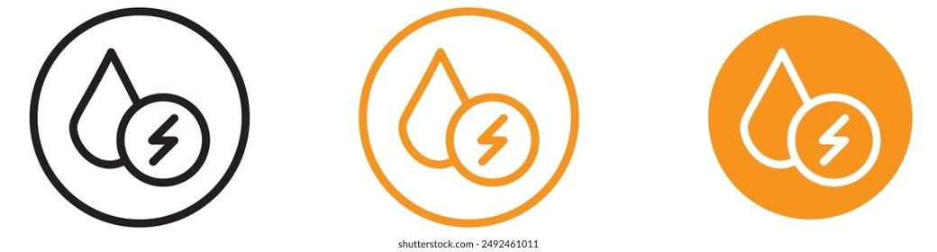 Renewable Hydroelectric Energy Icon for Environmental and Energy Graphics Ideal for Representing Hydroelectric Power and Renewable Energy Sources