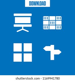 renewable icon. 4 renewable vector set. panel and grid icons for web and design about renewable theme