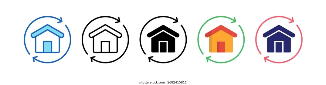 Renewable Icon Multiple Style Set Collection.