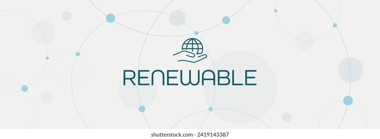 renewable icon on white background
