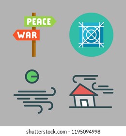 renewable icon set. vector set about wind, panel and grid icons set.