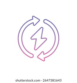 Renewable Icon vector stock illustration