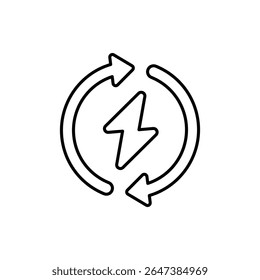 Renewable Icon vector stock illustration