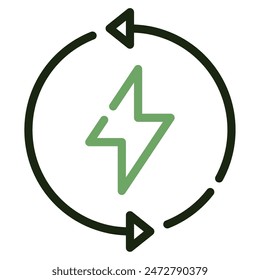 Erneuerbares Icon für Web, App, Infografik, etc