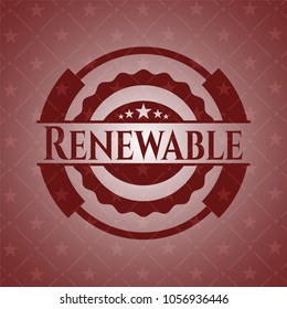  Renewable red emblem
