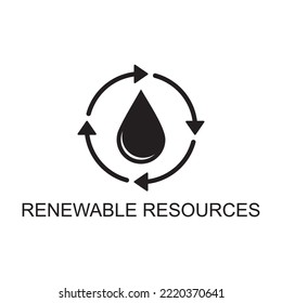 renewable resource icon , industry icon