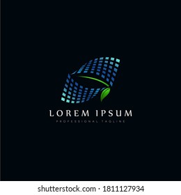 renewable solar energy panel vector logo concept image. alternative electricity source business illustration