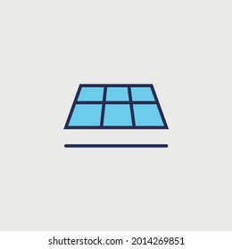 renewable solar energy vector icon