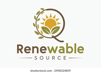 renewable source energy logo art