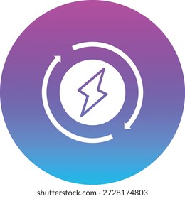 Icono de Vector renovable. Se puede utilizar para aplicaciones de impresión, móviles y de Web.