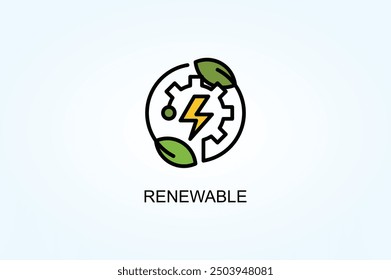 Renewable Vector Or Logo Sign Symbol Illustration
