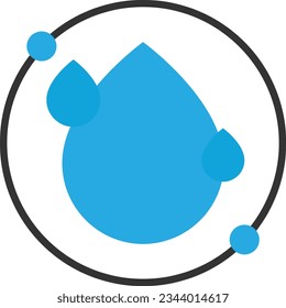 Renewable Water Energy Flat Illustration