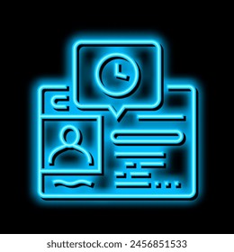 renewal driver license id card neon light sign vector. renewal driver license id card illustration