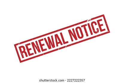 Renewal Notice Rubber Stamp Seal Vector