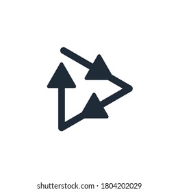 Renewal. Simple vector linear icon isolated on white background.