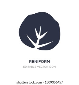 reniform icon on white background. Simple element illustration from Nature concept. reniform icon symbol design.