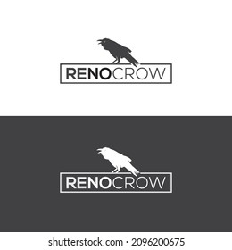 Reno crow natural environment related shop business logo