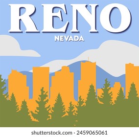 Reno Nevada mit schöner Aussicht