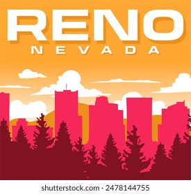 Reno Nevada con hermosas vistas