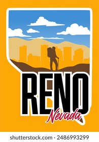 Reno Nevada with beautiful views of nature and sky