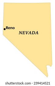 Reno, Nevada locate map