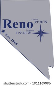 Reno Nevada Longitude and Latitude