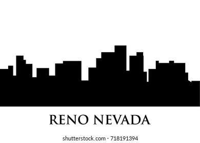 reno nevada skyline vector