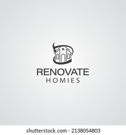 Renovate Homes (Historic Home) Logo Design