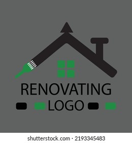 Renovating logo simple vector design illustration