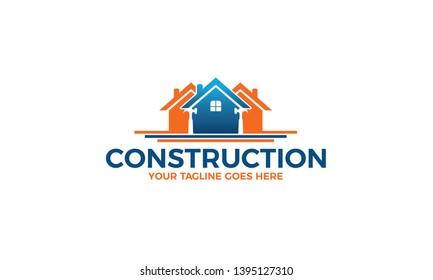 Renovation or Construction House Logo