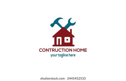 Renovation or Construction House Logo
