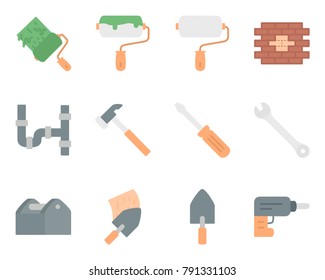 Renovation flat icon