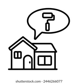 Renovation icon editable stock vector illustration